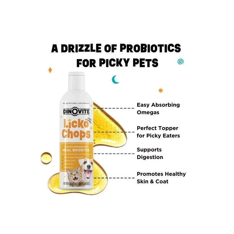 Dinovite LickOchops Omega Fatty Acid & Nutrient Supplement for Cats – 3 Pack - Image 3