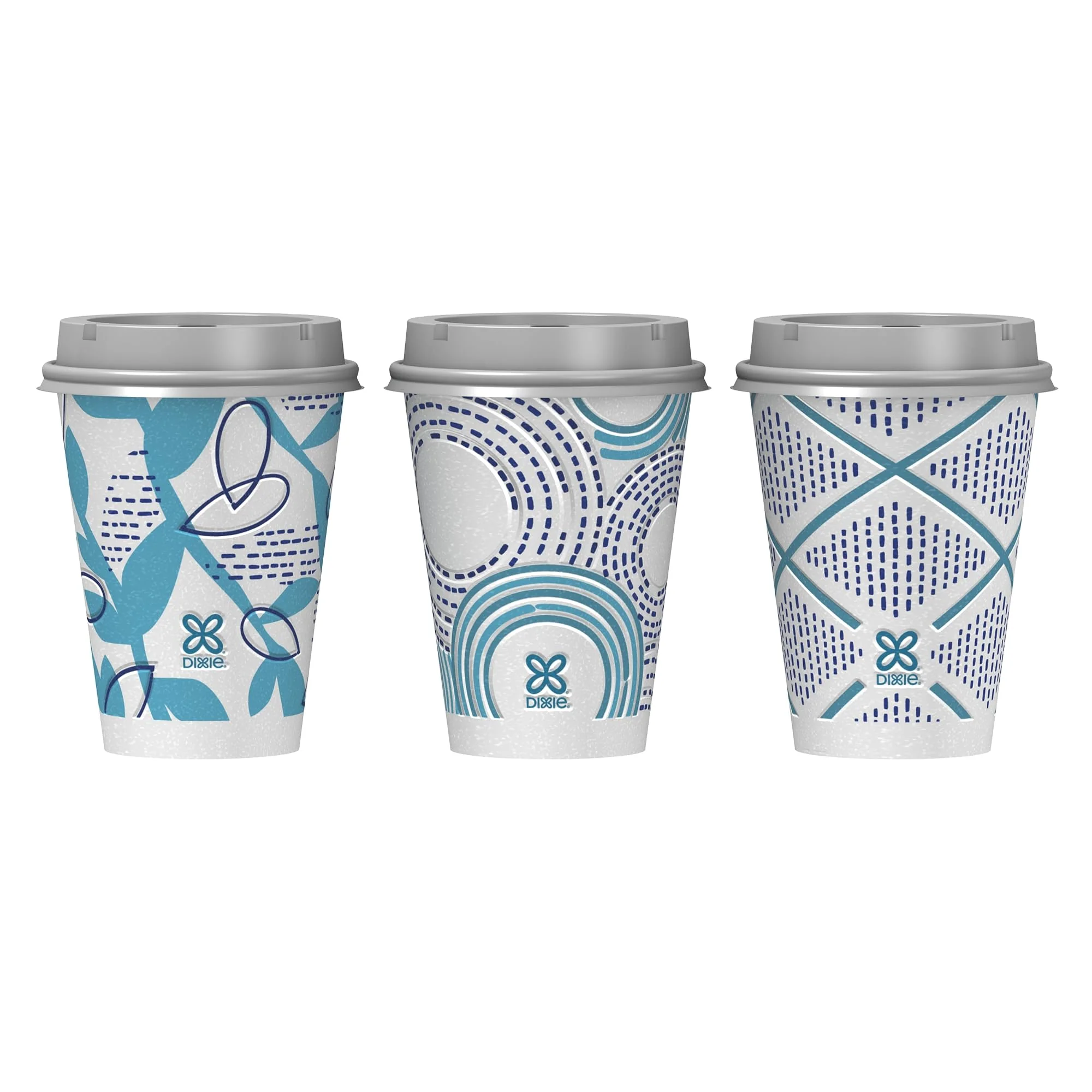 Dixie To Go Paper Coffee Cups With Lids, 12 oz, 156 ct, Disposable Insulated Paper Cups for On-The-Go Hot or Cold Beverages - Image 10