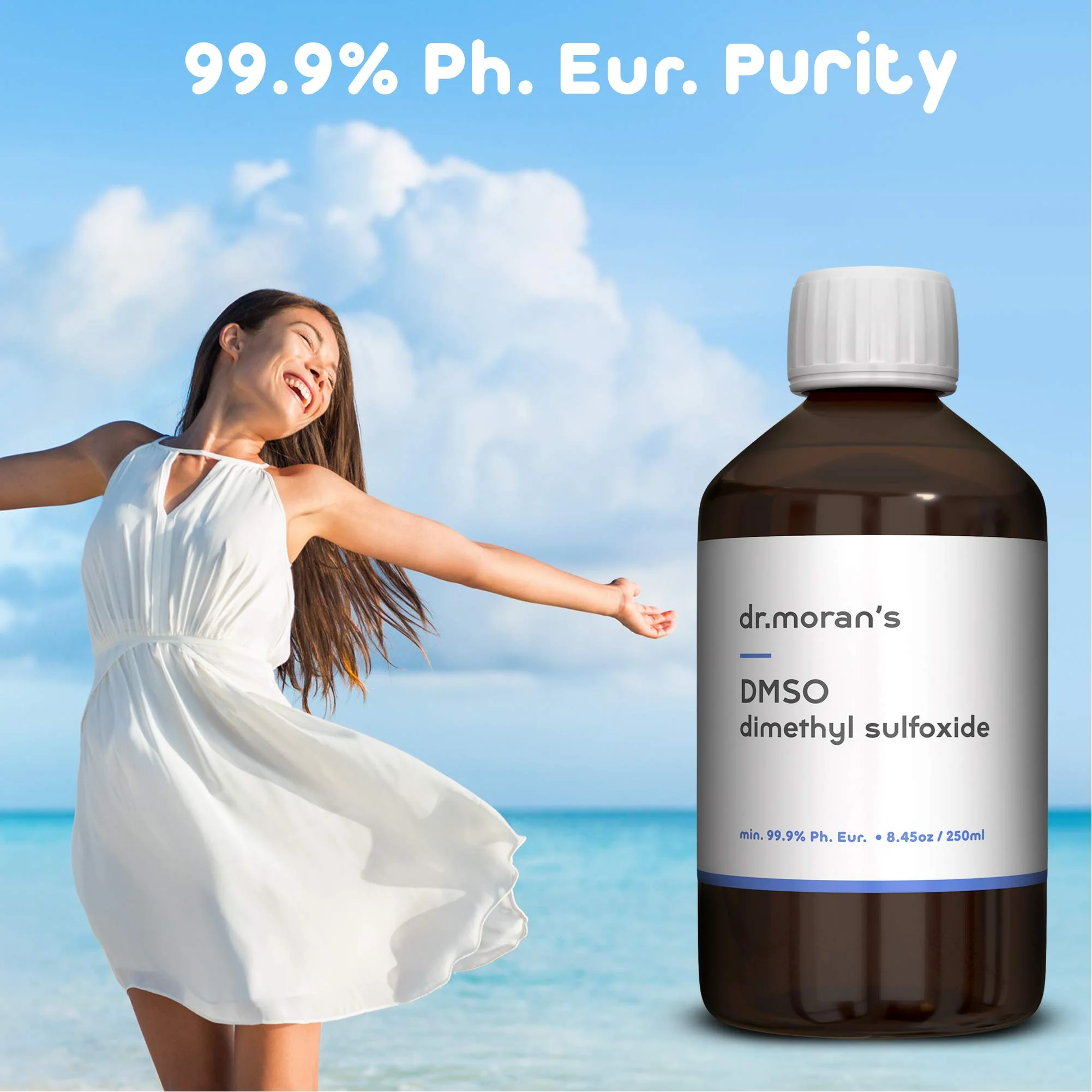 DMSO Pharma Grade 99.9% Ph. EUR. 8.45 fl oz - 250ml | Pure Liquid DMSO in Amber Glass Bottle | Undiluted & Odourless | Made in Germany - Image 3