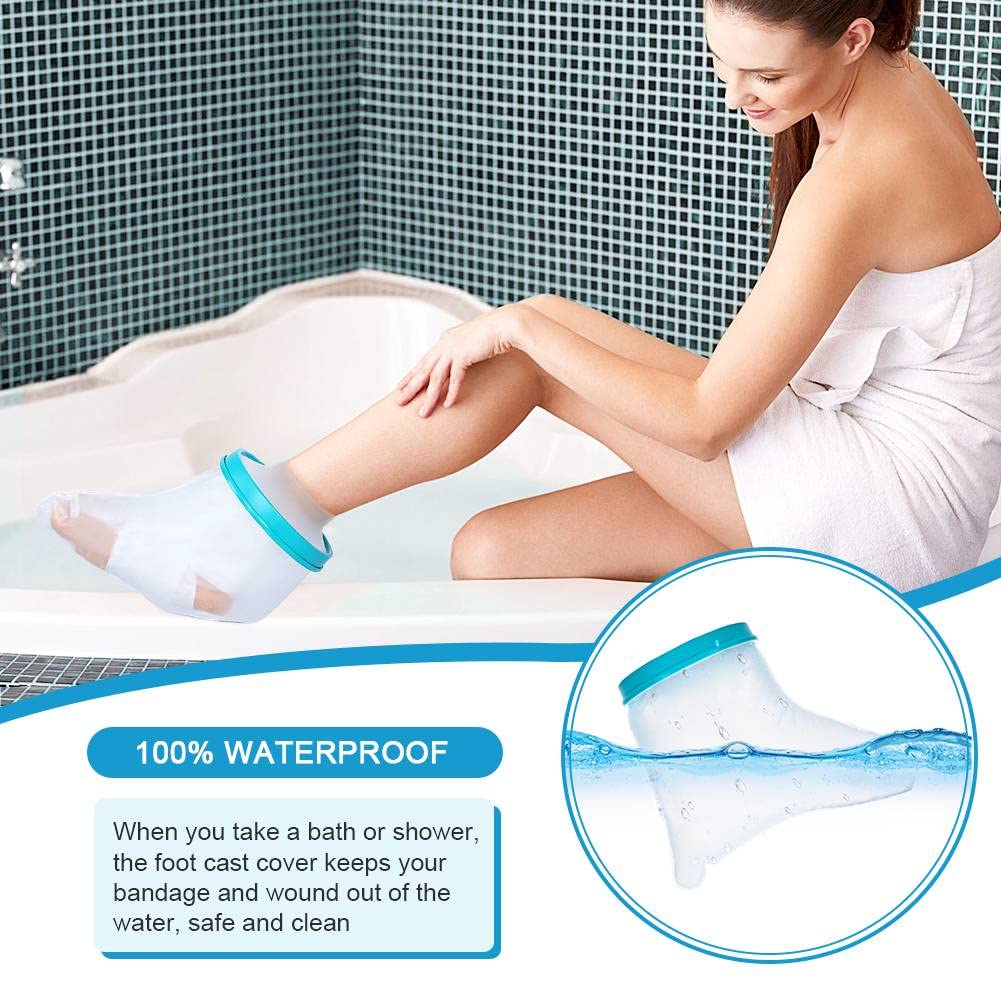 DOACT Water Proof Leg Cast Cover for Shower, Foot Cast Cover Wound Protector Watertight Cast Bag Covers Keep Leg Cast Bandage Dry - Image 2