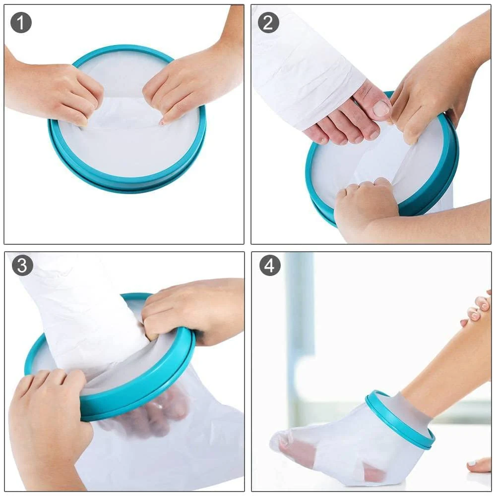 DOACT Water Proof Leg Cast Cover for Shower, Foot Cast Cover Wound Protector Watertight Cast Bag Covers Keep Leg Cast Bandage Dry - Image 4