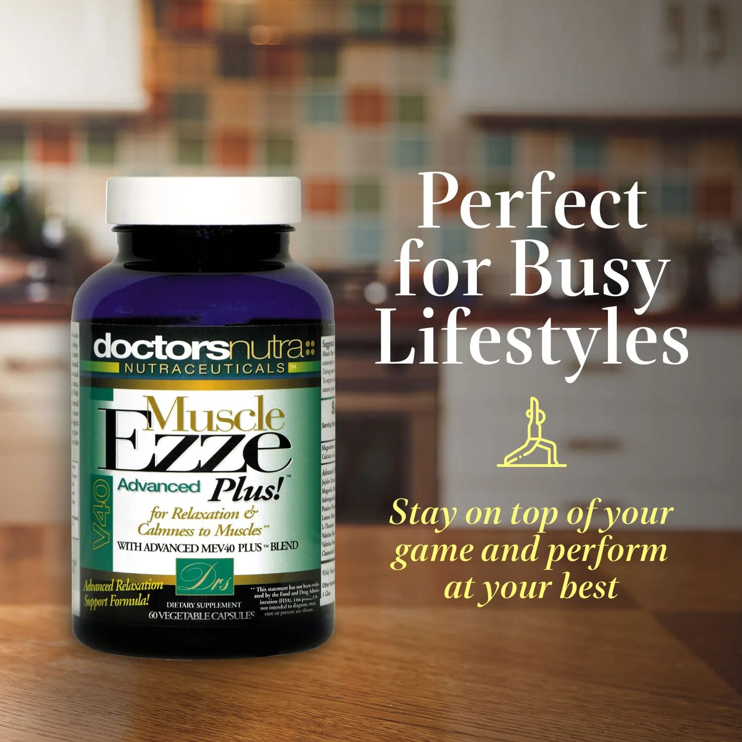 Doctors Nutra Nutraceuticals Muscle Ezze Plus - Day or Night Use Natural Relaxant - Gluten-Free - 60 Veg. Capsules - Image 4