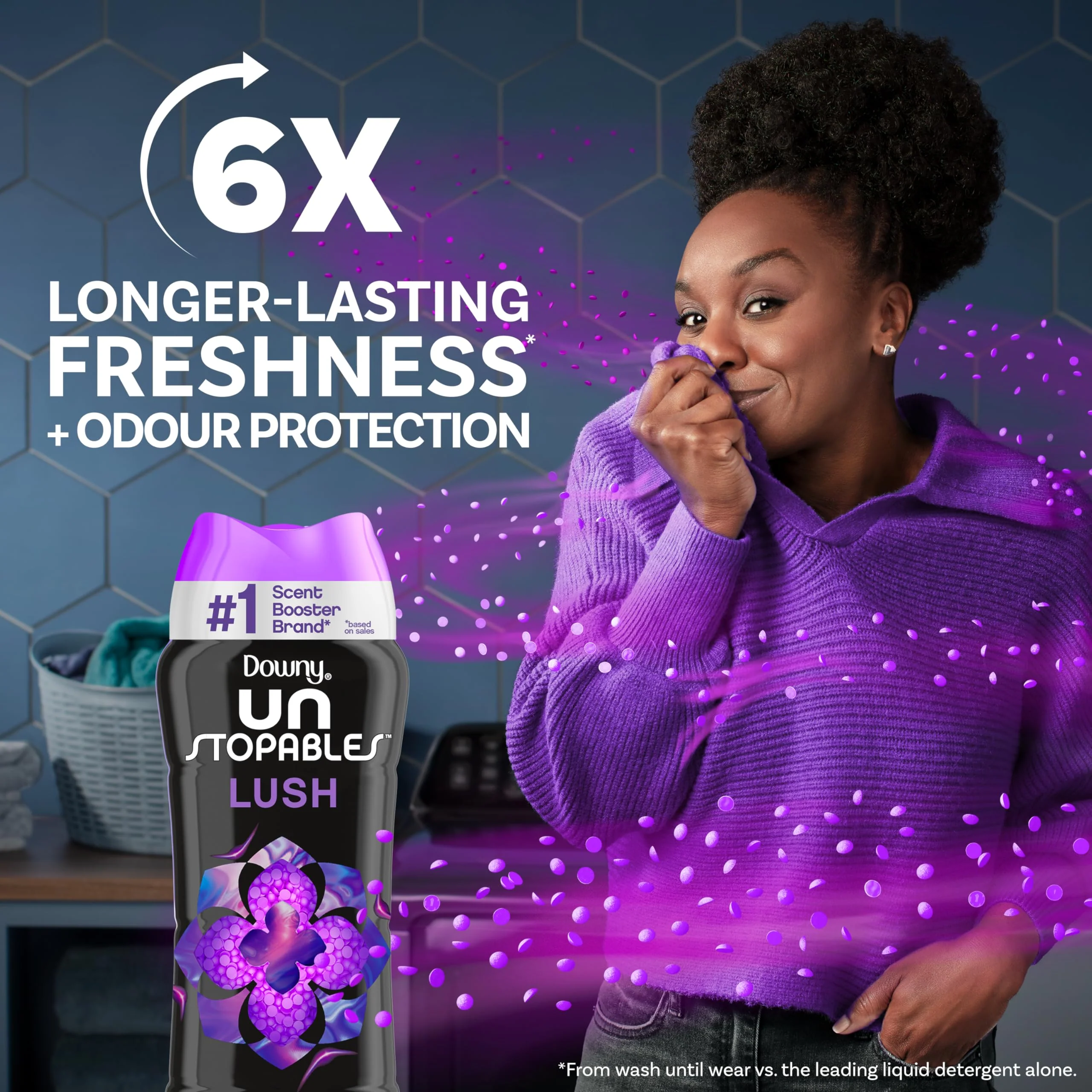 Downy Unstopables In-Wash Laundry Scent Booster Beads, Lush, 24 oz - Image 8