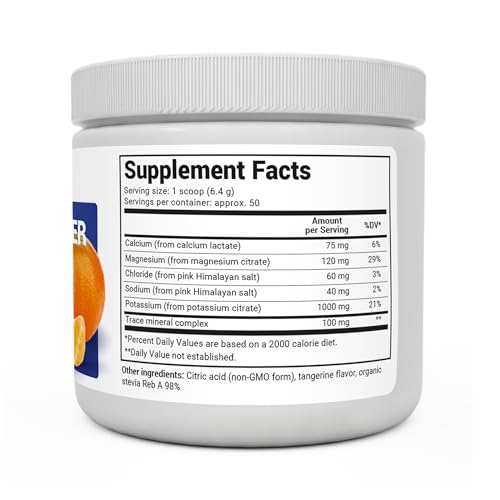 Dr. Berg Hydration Keto Electrolyte Powder - Enhanced w/ 1,000mg of Potassium & Real Pink Himalayan Salt (NOT Table Salt) - Tangerine Flavor Hydration Drink Mix Supplement - 50 Servings - Image 3