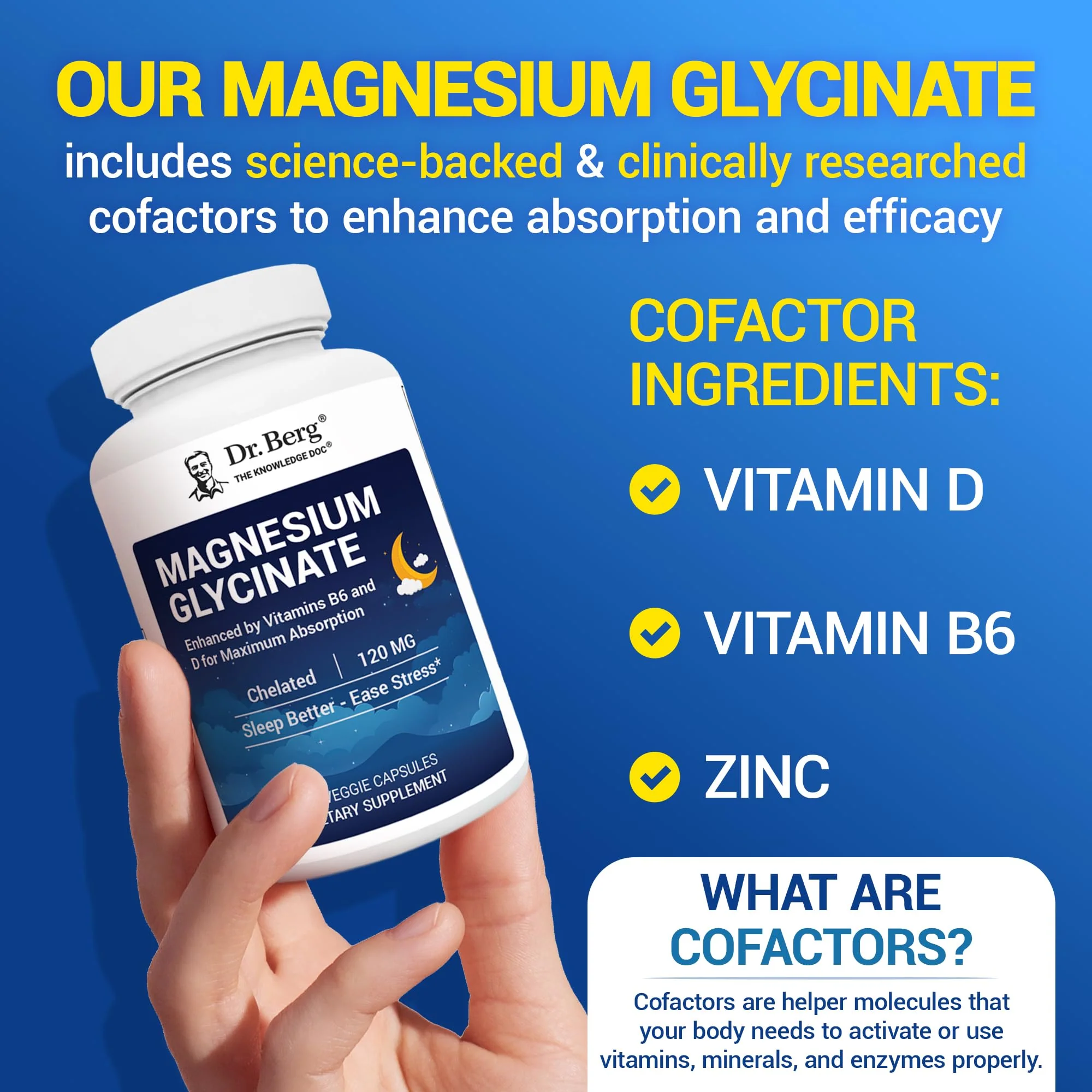 Dr. Berg Maximum Strength 4-in-1 Chelated Magnesium Glycinate with Clean, Potent & Pure Ingredients | 4X Lab-Tested & Verified | USA Formulated Magnesium Supplement Capsules | 90 Capsules - Image 8