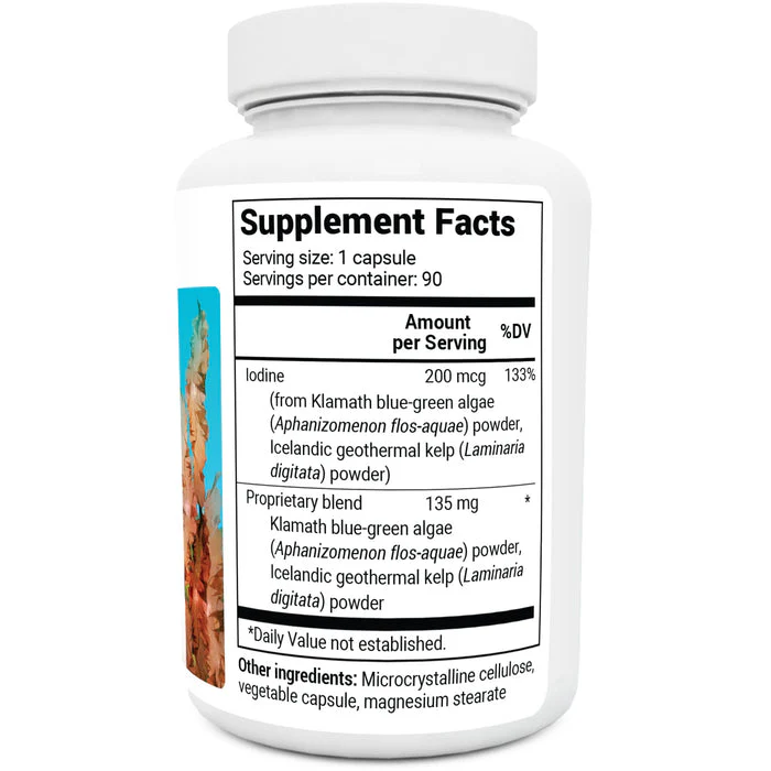 Dr. Berg Sea Kelp Enhanced - Thyroid Support Natural Antioxidants & Iodine Supplement w/Organic Sea Kelp & Blue-Green Algae - Immune System & Metabolism Support - Now Without Red Algae - 90 Capsules - Image 7