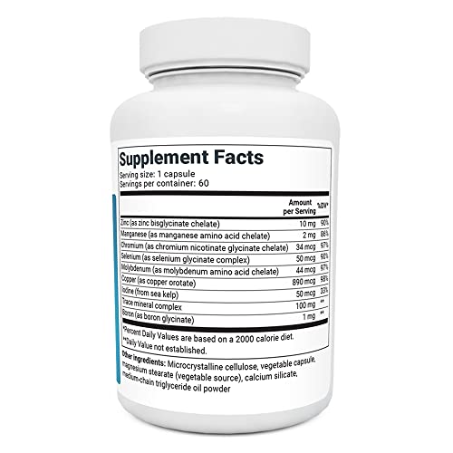 Dr. Berg Trace Minerals Enhanced Complex - Complete with 70+ Nutrient-Dense Health Minerals - Made w/Natural Ingredients - Dietary Supplements - 60 Capsules - Image 6