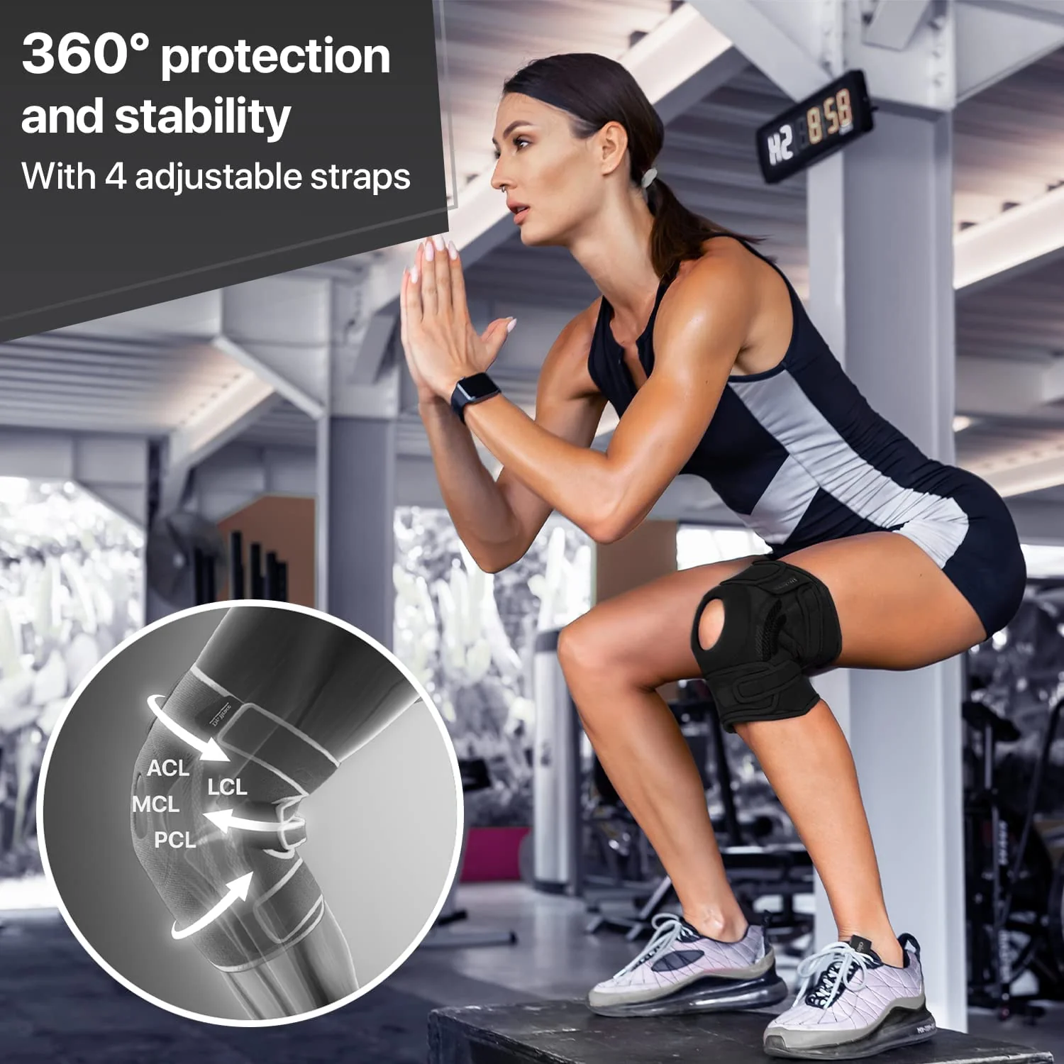 DR. BRACE ELITE Knee Brace with Side Stabilizers & Patella Gel Pads for Maximum Knee Pain Support and fast recovery for men and women-Please Check How To Size Video (Pluto, XX-Large) - Image 2