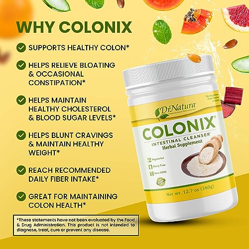 Dr Natura Colonix Intestinal Cleanser, All-Natural Daily Fiber, Colon Detox and Cleanse, Supports Healthy Colon, Intestines, Gut, 30 Day Serving, 12.7 Oz - Image 3
