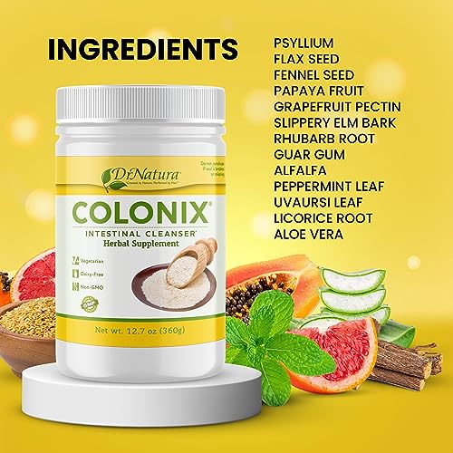 Dr Natura Colonix Intestinal Cleanser, All-Natural Daily Fiber, Colon Detox and Cleanse, Supports Healthy Colon, Intestines, Gut, 30 Day Serving, 12.7 Oz - Image 4