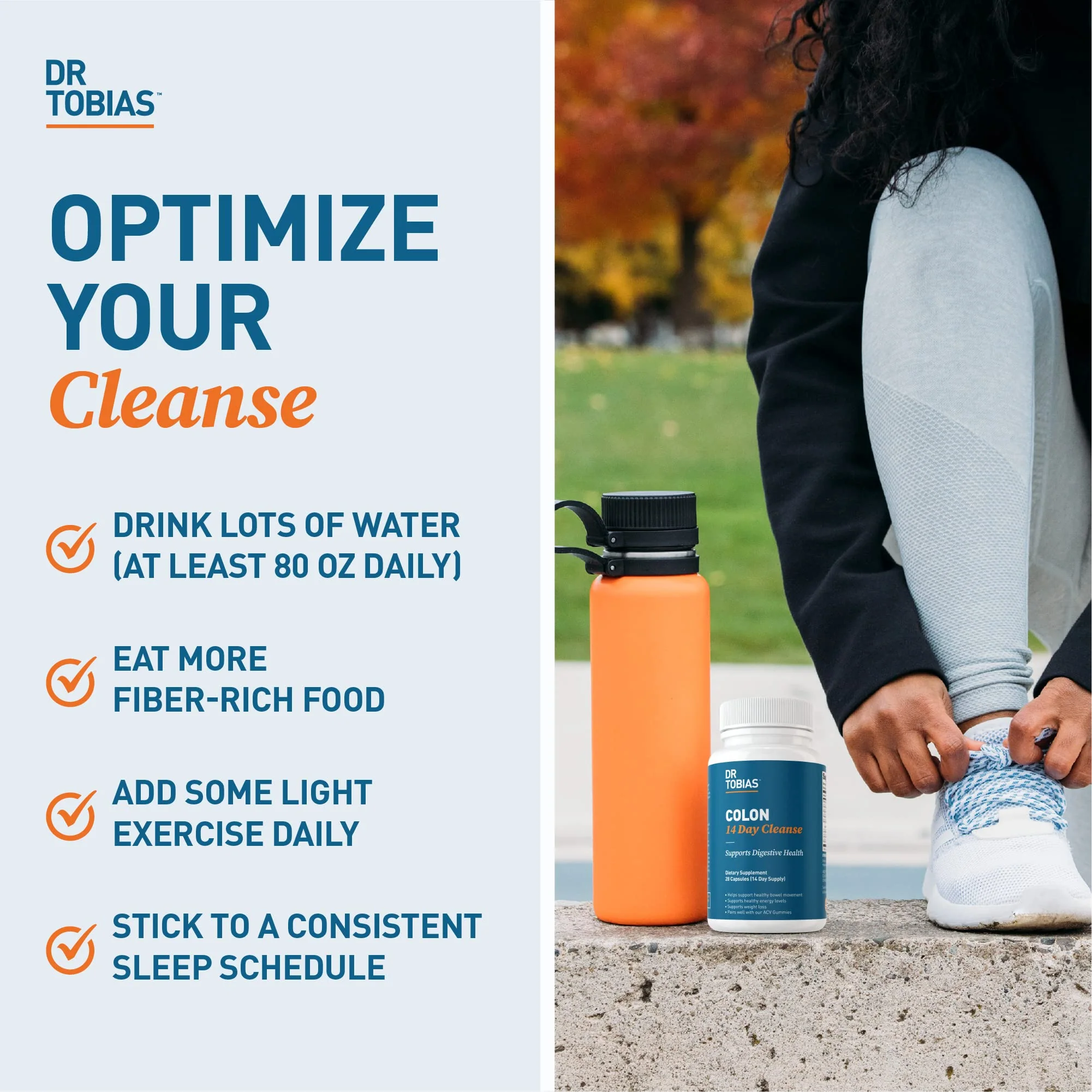Dr. Tobias Colon 14 Day Cleanse, Advanced Gut Cleanse Detox for Women & Men with Cascara Sagrada, Psyllium Husk, Senna Leaf & Probiotics, Non-GMO Colon Cleanse, 3 Bottles of 28 Capsules (1-2 Daily) - Image 4