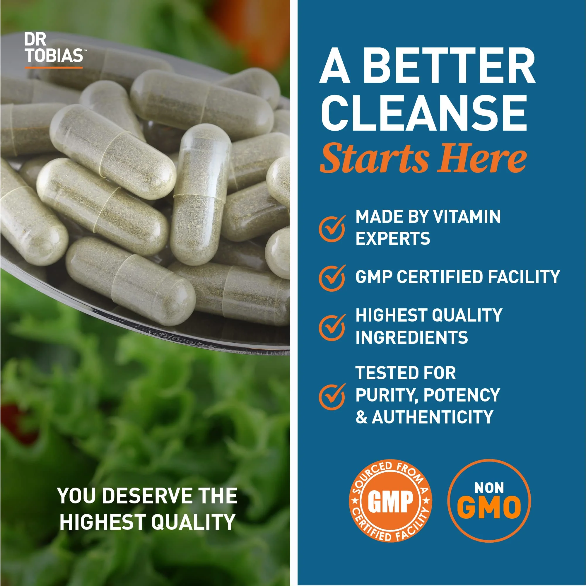 Dr. Tobias Colon 14 Day Cleanse, Advanced Gut Cleanse Detox for Women & Men with Cascara Sagrada, Psyllium Husk, Senna Leaf & Probiotics, Non-GMO Colon Cleanse, 4 Bottles of 28 Capsules (1-2 Daily) - Image 5