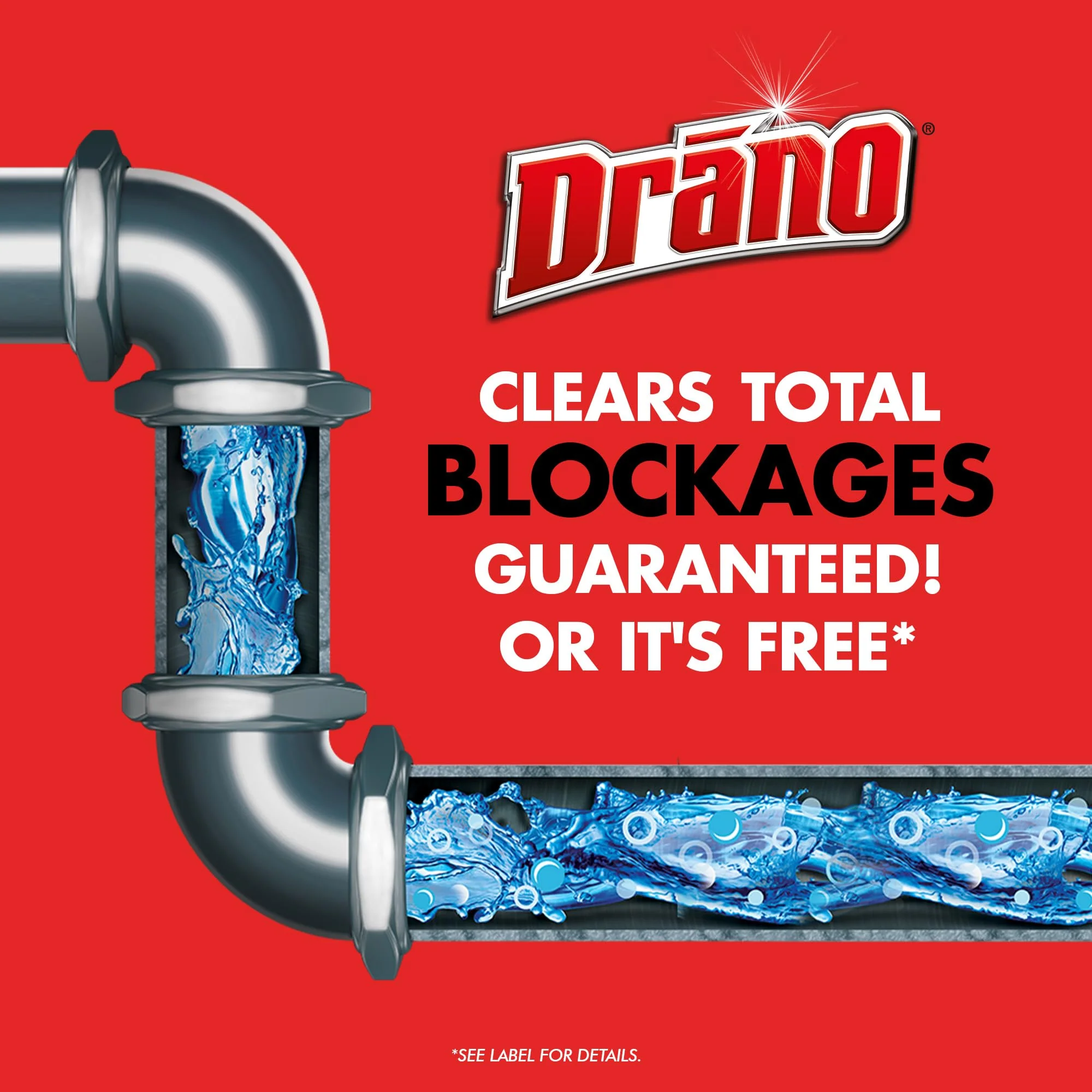 Drano Max Gel Drain Clog Remover and Cleaner for Shower or Sink Drains, Unclogs and Removes Hair, Soap Scum and Blockages, 80 Oz, Pack of 2 - Image 7