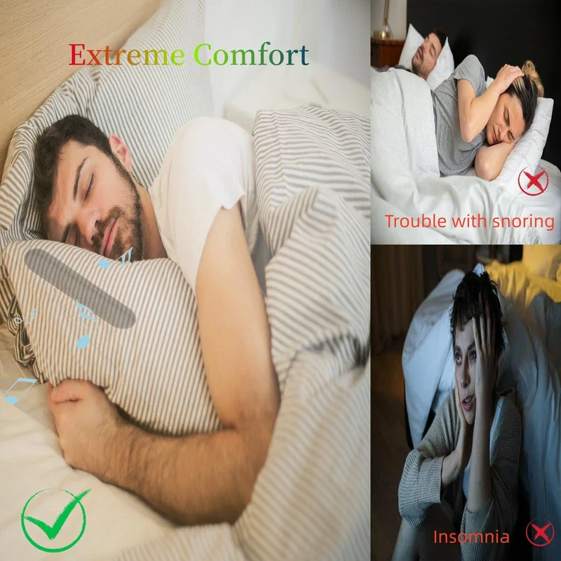 Dream Pro Pillow Speaker, Under Pillow Speaker for Side Sleepers, Bone Conduction Bluetooth SleepBar, Wireless Portable Pillow Speaker White Noise - Image 3