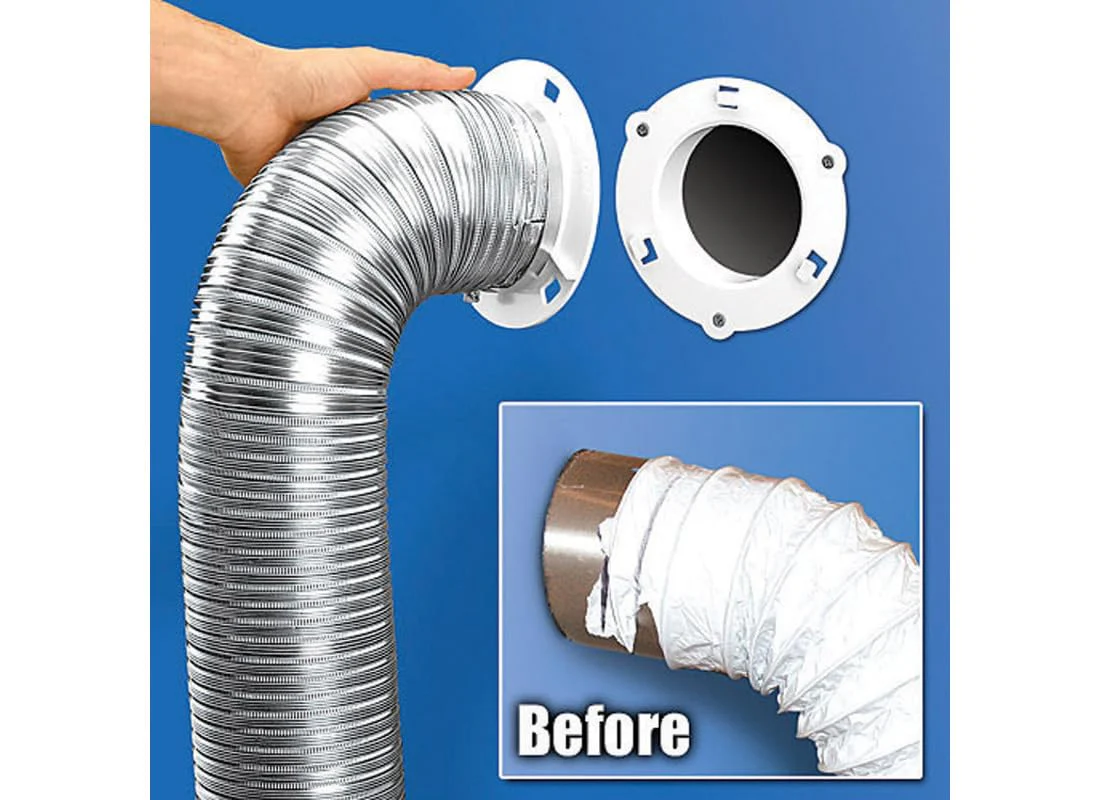 Dryer Dock The Original Dryer Vent Quick Release - Two-Piece Dryer Hose Quick-Connect, Twist & Lock Tight, Fits 4 Inch Tubes - Image 2