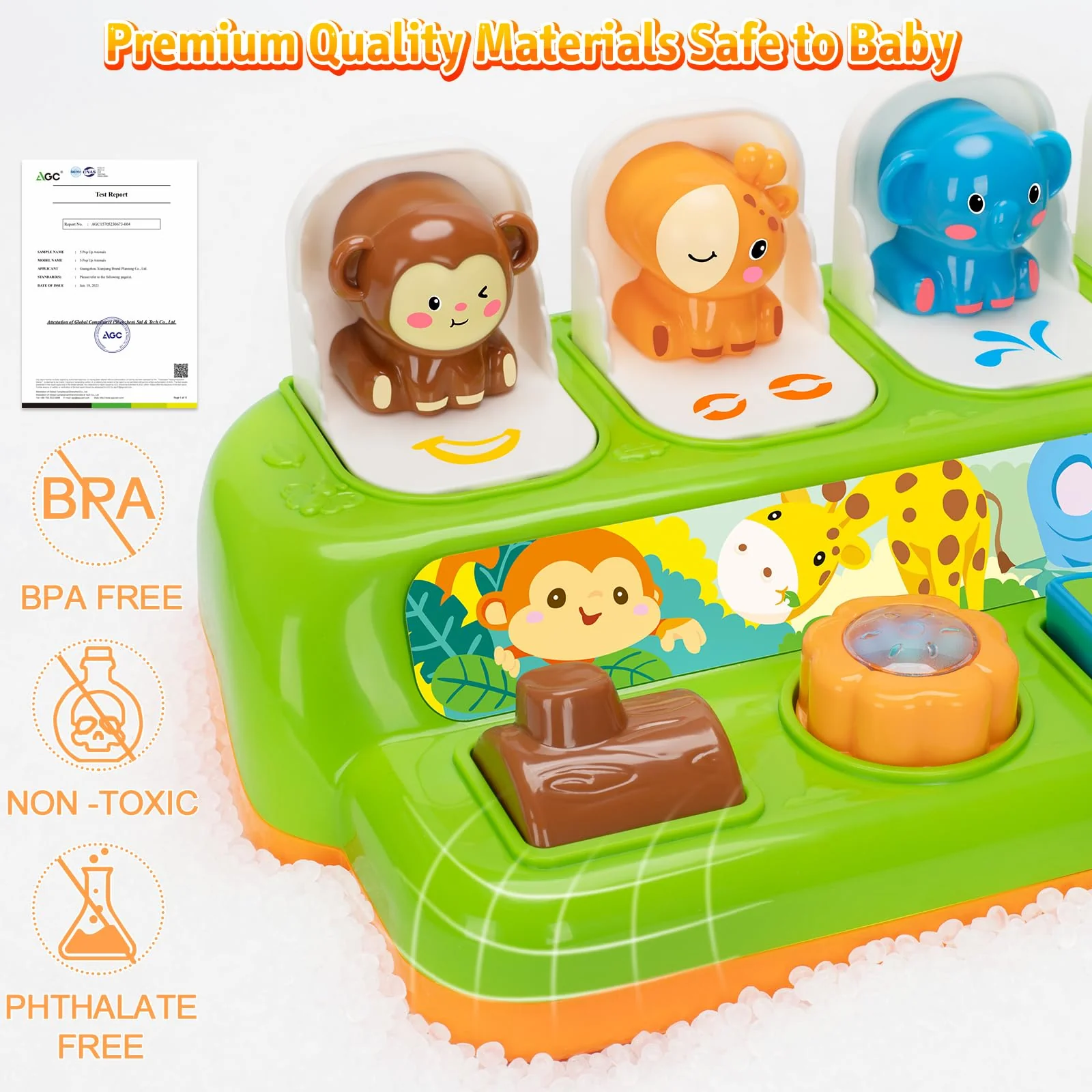 Duchong Pop Up Toys for 1 Year Old Boy Girls, Interactive Cause and Effect Learning Toys with Music & Light for Baby 6 7 8 9 10 11 12 Months, Christmas Birthday 1st Gifts for Toddlers - Image 4