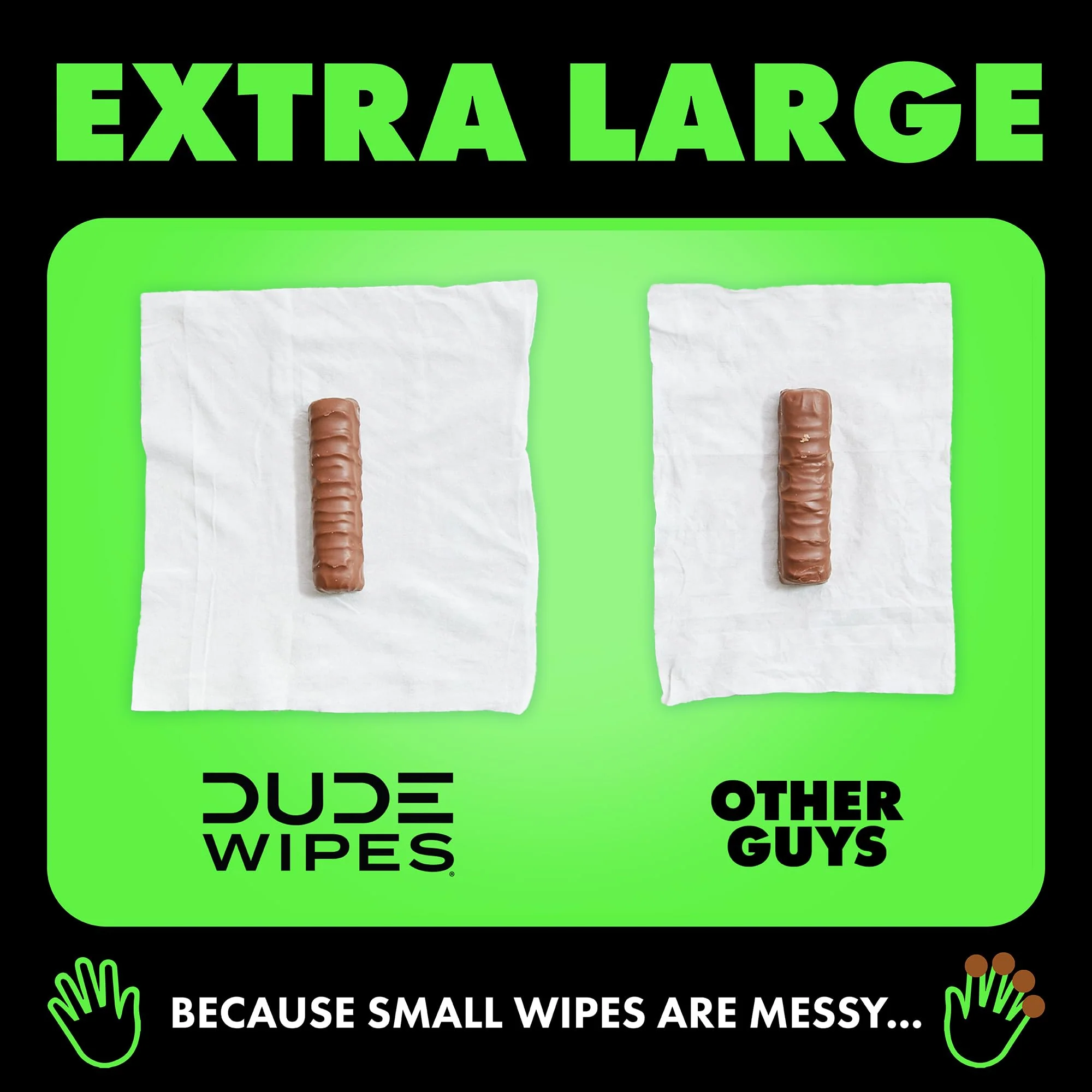 DUDE Wipes - Flushable Wipes for Adults - 6 Pack, 288 Wipes - Odor Destroyer XL Adult Wet Wipes - Deodorizing with Clean Scent - Up to 24 Hours of Odor-Destroying Technology - Image 15