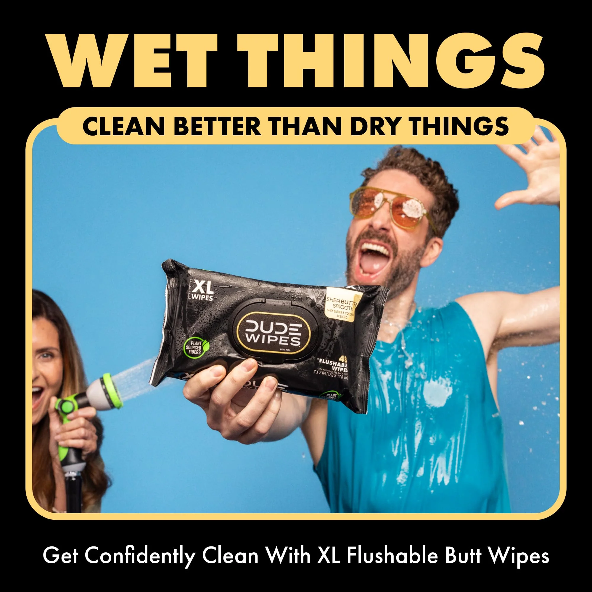 DUDE Wipes - Flushable Wipes for Adults - 6 Pack, 288 Wipes - Odor Destroyer XL Adult Wet Wipes - Deodorizing with Clean Scent - Up to 24 Hours of Odor-Destroying Technology - Image 29