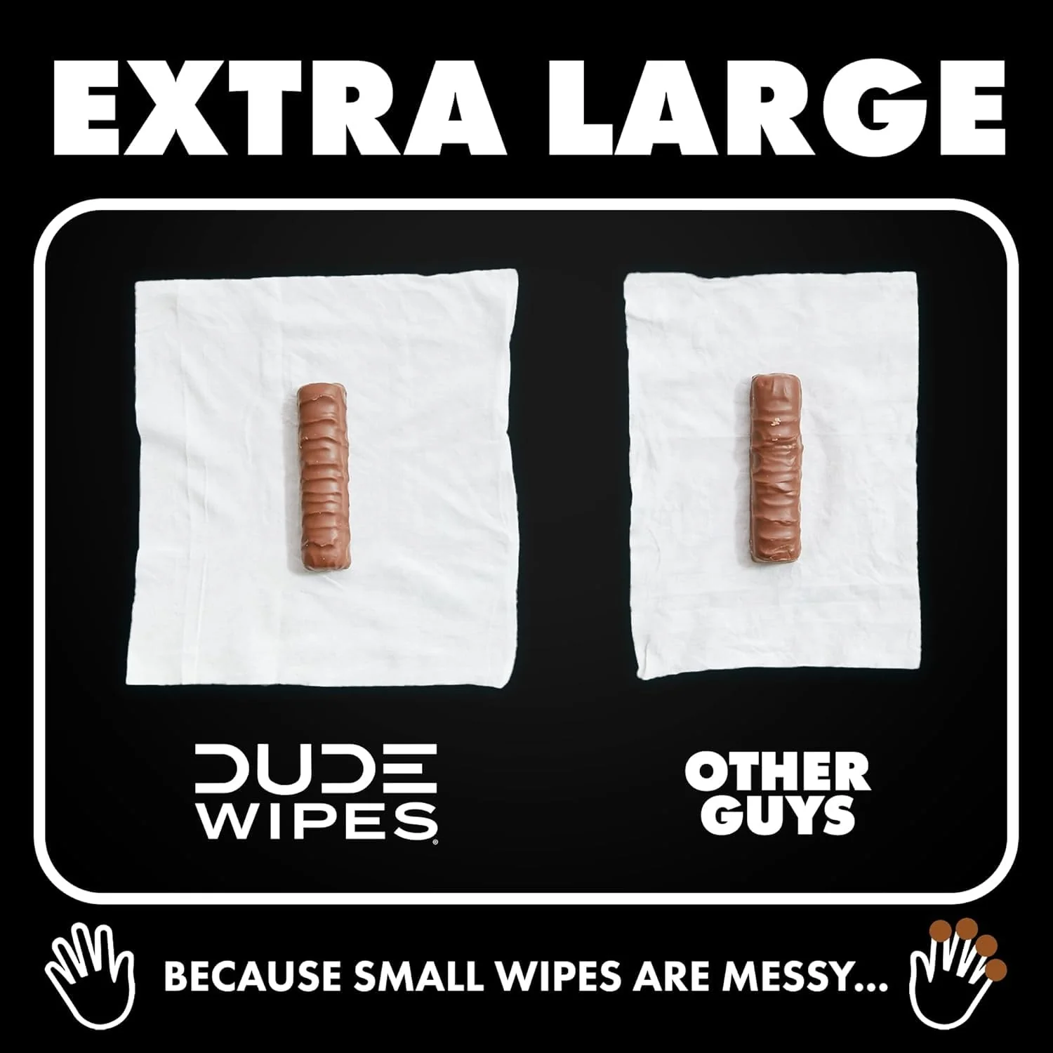 DUDE Wipes - Flushable Wipes for Adults - 6 Pack, 288 Wipes - Odor Destroyer XL Adult Wet Wipes - Deodorizing with Clean Scent - Up to 24 Hours of Odor-Destroying Technology - Image 58