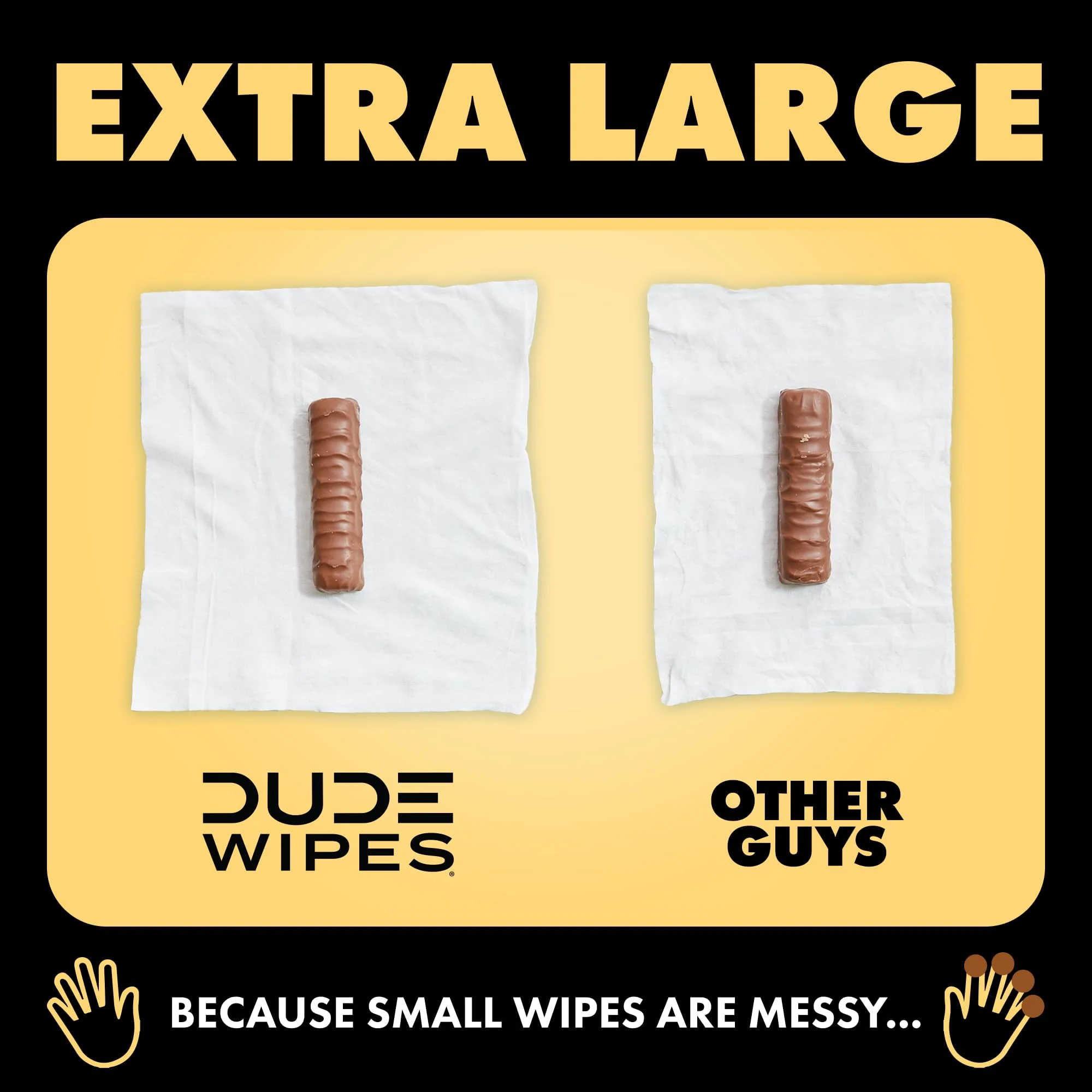 DUDE Wipes - Flushable Wipes for Adults - 6 Pack, 288 Wipes - Odor Destroyer XL Adult Wet Wipes - Deodorizing with Clean Scent - Up to 24 Hours of Odor-Destroying Technology - Image 63