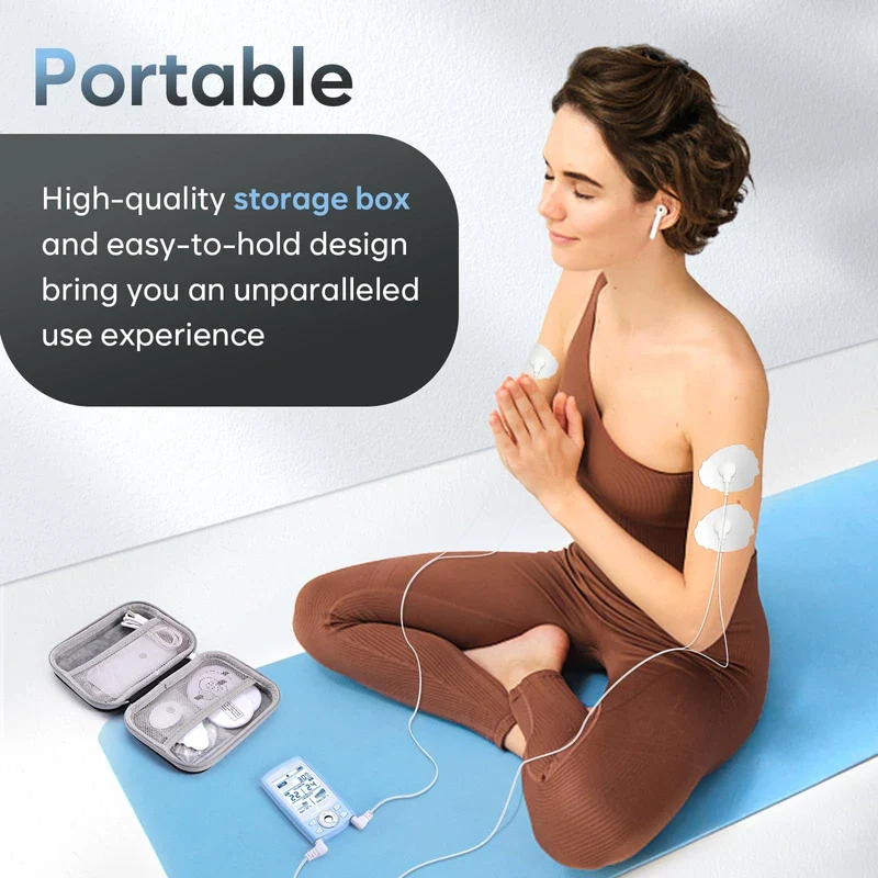 Easy@Home Tens Machine EMS: TENS Machine for Pain Relief Muscle Stimulator for Back Pain EMS | EMS Foot Massager | Back Massage Machine for Pain | Dual Channel 24 Modes 12 Pads Replacements - Image 4