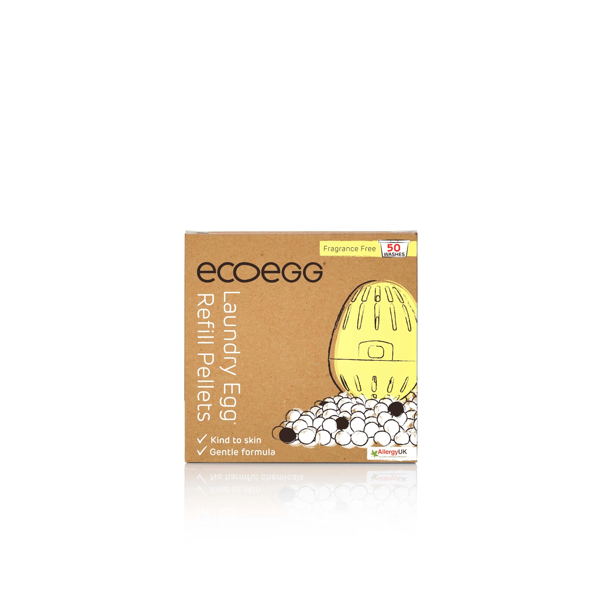 ecoegg Laundry Egg Refill Fragrance Free, 50 Loads