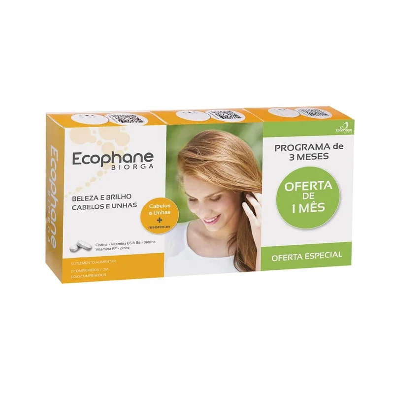 Ecophane Haare Und Nägel Pack 3x60caps