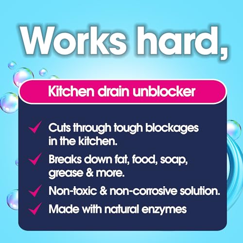 Ecozone Kitchen Drain Unblocker, Non-Toxic & Bleach-Free, Non Corrosive Cleaner, Enzyme Solution Breaks Down Soap Grease & Organic Blockages in Plug Holes, Septic Tank Safe & Vegan Friendly (1L) - Image 6