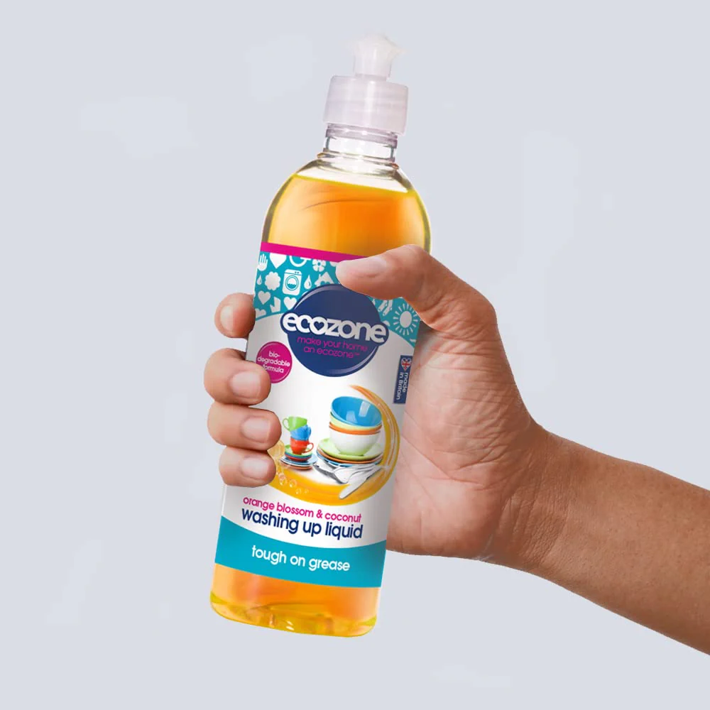 Ecozone Orange Blossom & Coconut Washing Up Liquid - 500ml - 2 Pack - Image 4