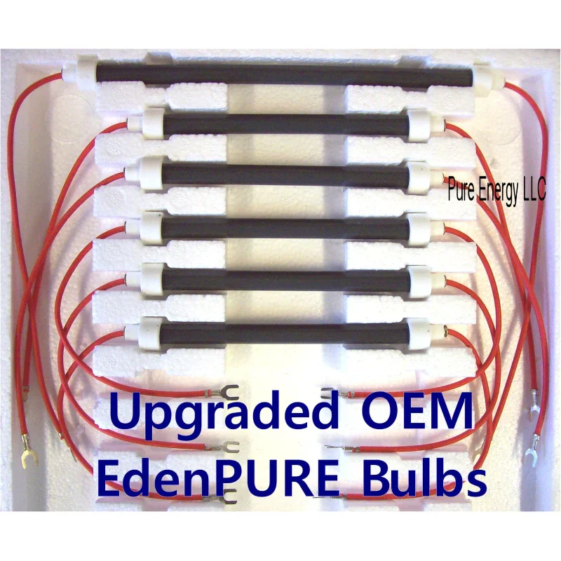 EdenPURE NEW EdenPURE Bulbs - Set of 6 OEM GEN3 1000 Infrared Heater Heating Elements - Image 2
