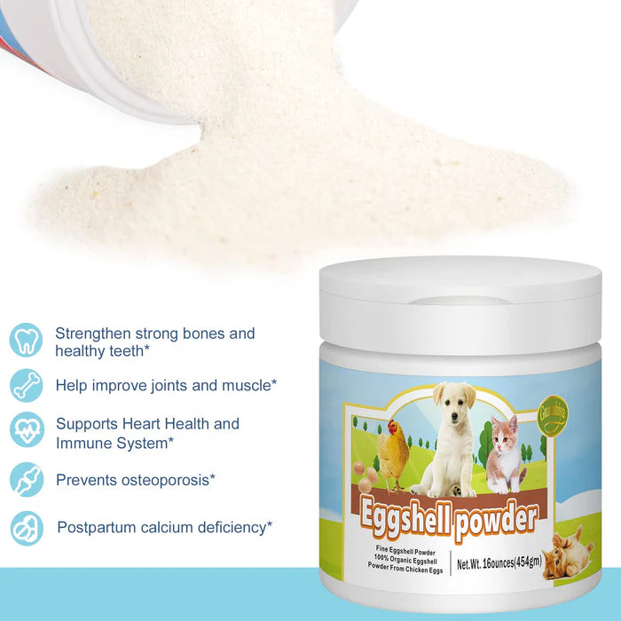 Eggshell Powder Calcium Supplement for Dogs and Cats(16 oz), Great for Osteoporosis & Labor Whelping, Safe Alternative to Bone Meal Powder, Improves Bones, Nourishes Joints, Supports Healthy Teeth - Image 6