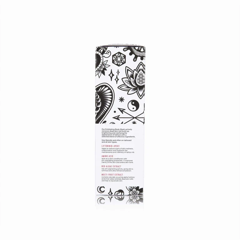 Electric Ink Exfoliatng Tattoo Body Wash, Brightens Tattoos, Exfoliates Dead Skin & Helps Rejuvenate Skin & Tattoo 200ml - Image 4