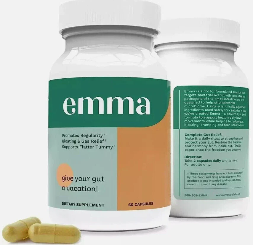 3 Pack Emma Relief Supplement Konsciens Keto For Gut Bloating - 60 Capsules - Image 6