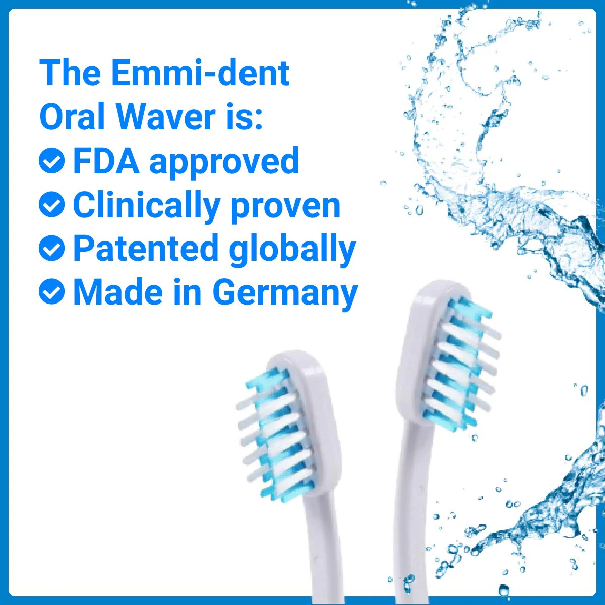 Emmi-dent Metallic/Professional 2-Pin Bristle-Head Attachments - Electric Toothbrush Replacement Heads. Cleans with Ultrasound Waves (Kids/Young Adult 4 Pack) - Image 4