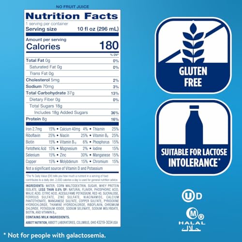Ensure Clear Mixed Fruit Nutritional Drink | 8g Protein, 15 Vitamins & Minerals | Fat-Free | Ready to-Drink | Refreshing Taste | 10 fl oz, 12 Pack - Image 3