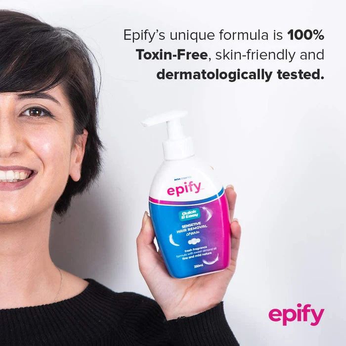 Epify Hair Removal Cream, Intimate Private Hair Removal Cream for Men and Women, Private Area, Pubic & Bikini Hair Removal Cream, Sensitive Skin, 8.45 Fl Oz - Image 4