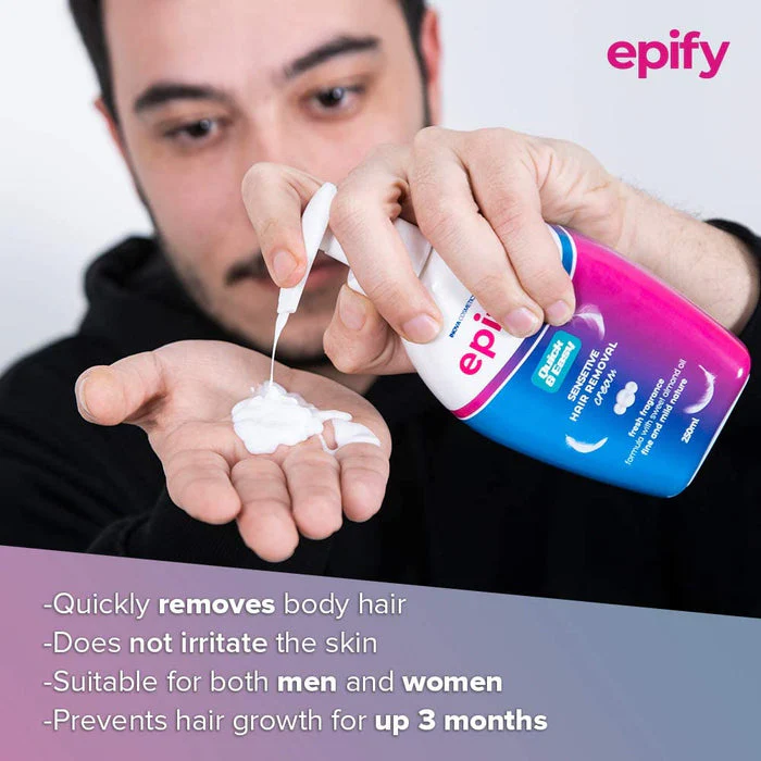 Epify Hair Removal Cream, Intimate Private Hair Removal Cream for Men and Women, Private Area, Pubic & Bikini Hair Removal Cream, Sensitive Skin, 8.45 Fl Oz - Image 8