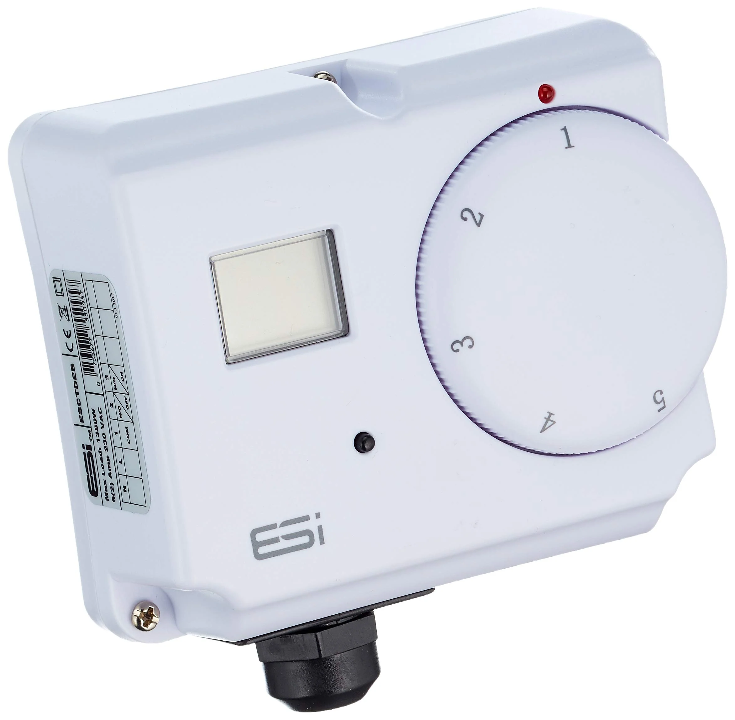 ESI - Energy Saving Innovation Controls ESCTDEB ESI Controls Electronic Dual Cylinder Thermostat, White