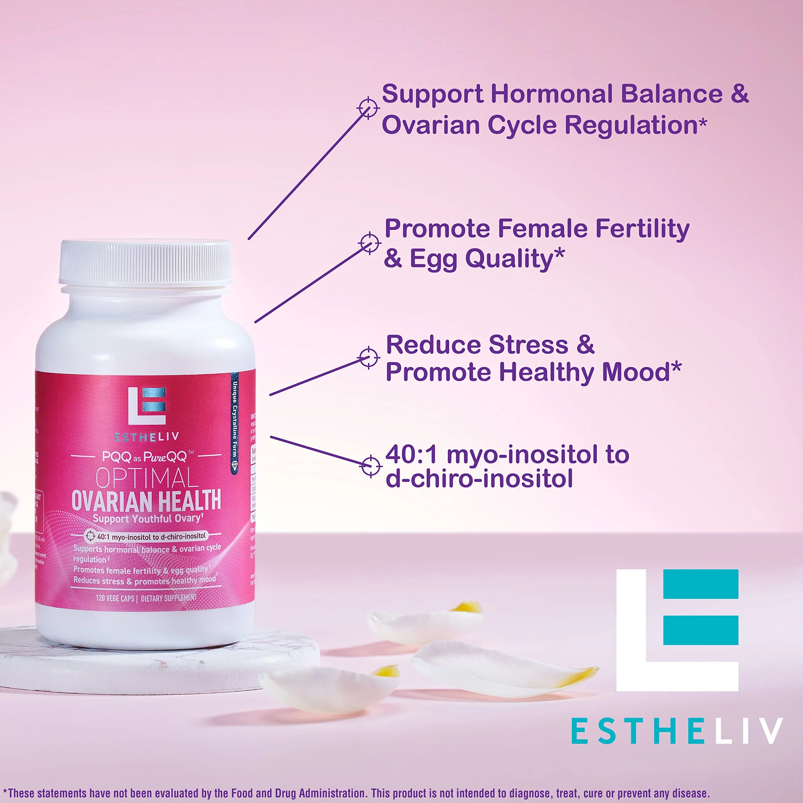 ESTHELIV® Optimal Ovarian Health 120 VegeCaps - Image 2