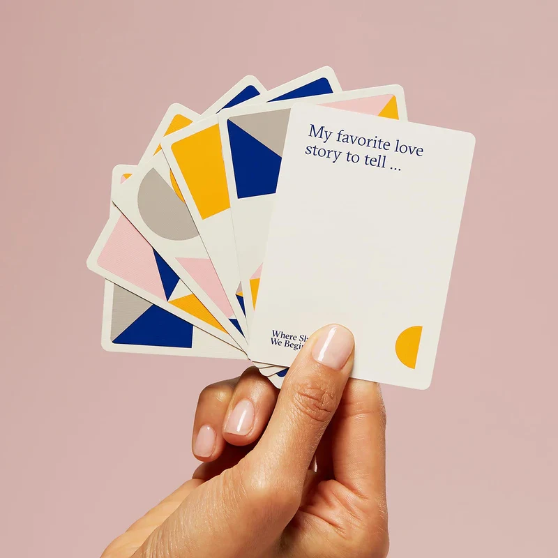 ESTHER PEREL Where Should We Begin Game of Stories - Conversation Cards for Couples, Friends, & Co-Workers - Interactive Couples Game w/ 200 Cards, & Dice - 2-6 Player Card Games for Couples - Image 5