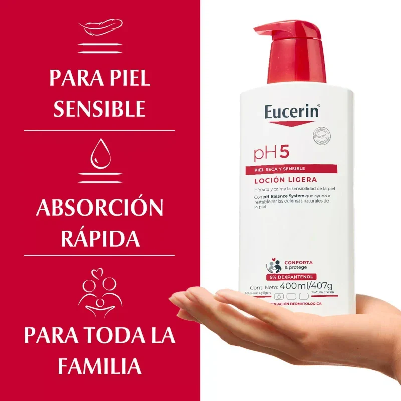 Eucerin Ph5 Loción Hidratante Piel Seca Y Sensible 400ml - Image 5
