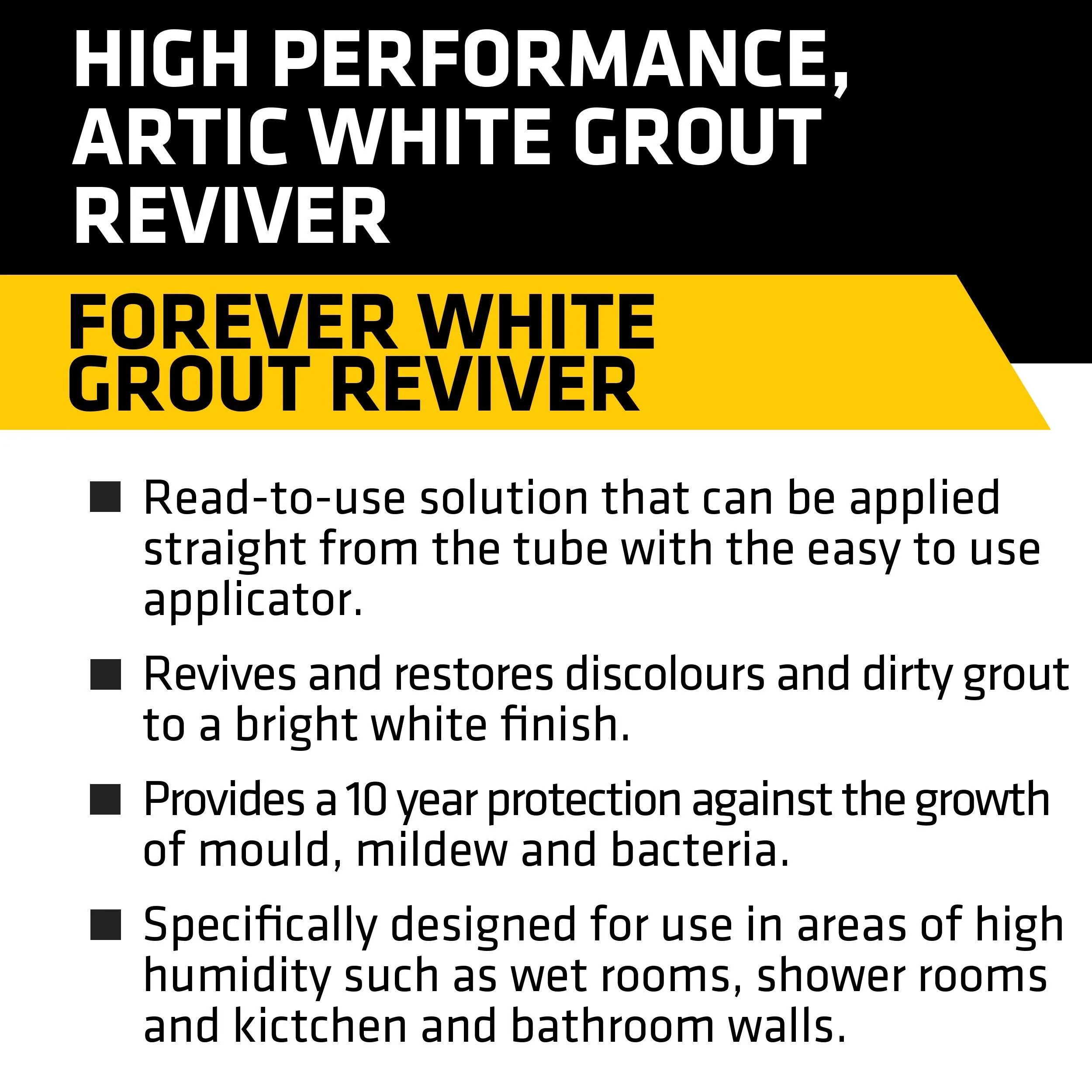 Everbuild Forever White Grout Reviver 200ml EVBFWREVIVE - Image 5