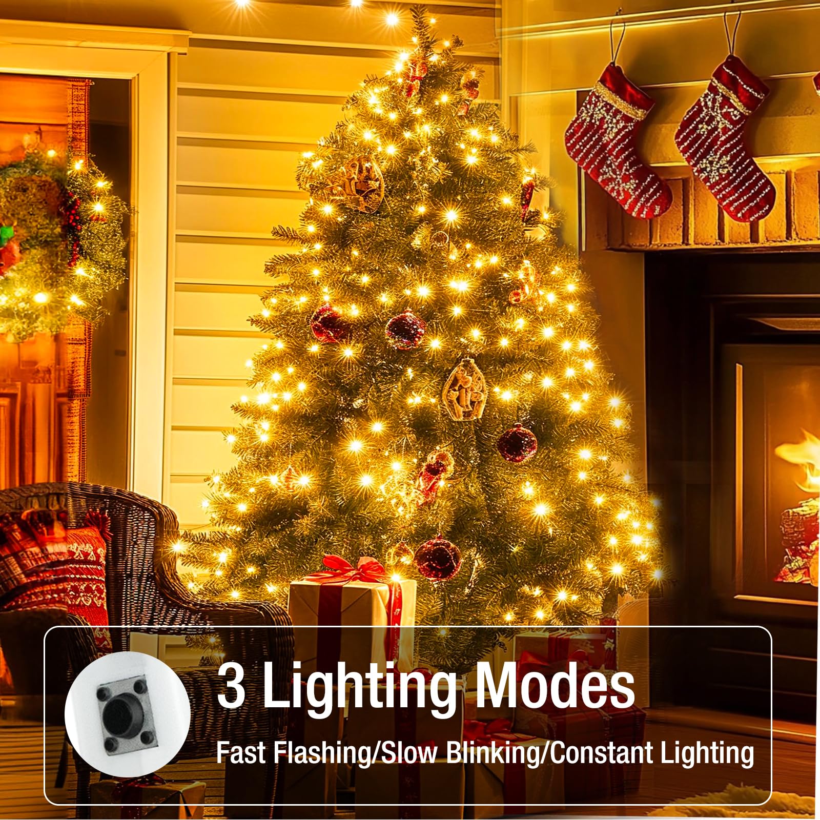 Fairdeer 50 Pack Fairy Lights Battery Operated - 7ft 20 Led Twinkle Lights 3 Modes, Bulk Mini String Lights Waterproof for Mason Jars Vases DIY Party Wedding Decoration Christmas -Warm White - Image 6
