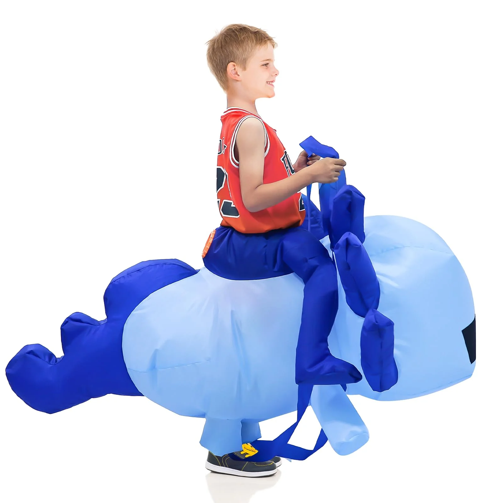 FANFX Cartoon Axolotl Costume Inflatable Costume for Adult and Kids Christmas Blow Up Costumes Cute Unisex Suit for Animals Cosplay Holiday Party with Adjustable Waistband - Image 7