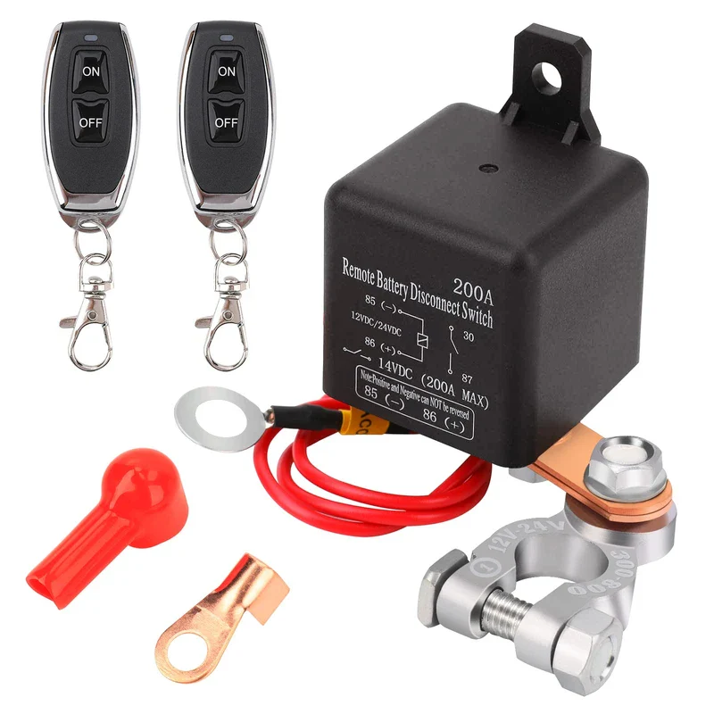 FEITON 200A Rated 360A Starting Current Remote Battery Disconnect Switch DC 12V Remote Control Isolator Kill Switch for Car Anti-Theft Prevent Battery Drain - Image 2