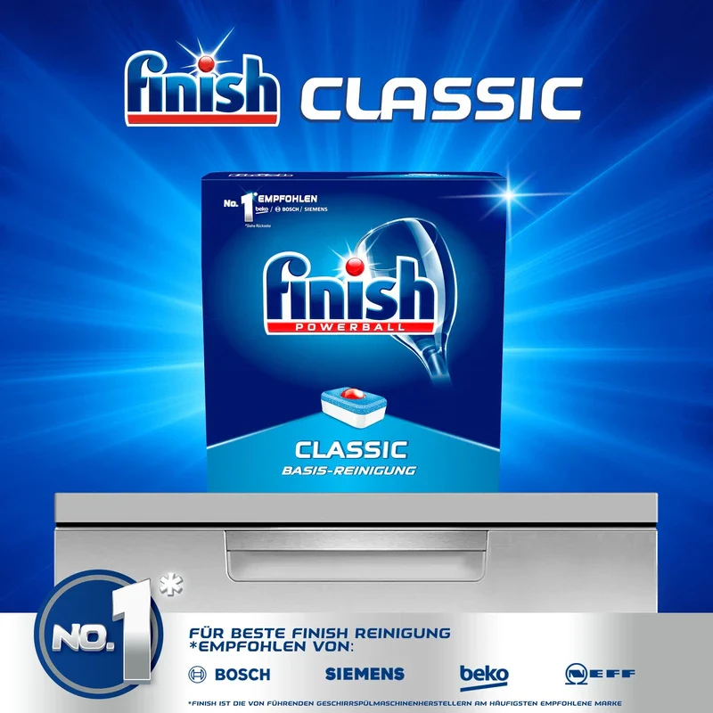 Finish Classic Dishwasher Tablets 110 Pieces -Pack Size 4 - Image 2