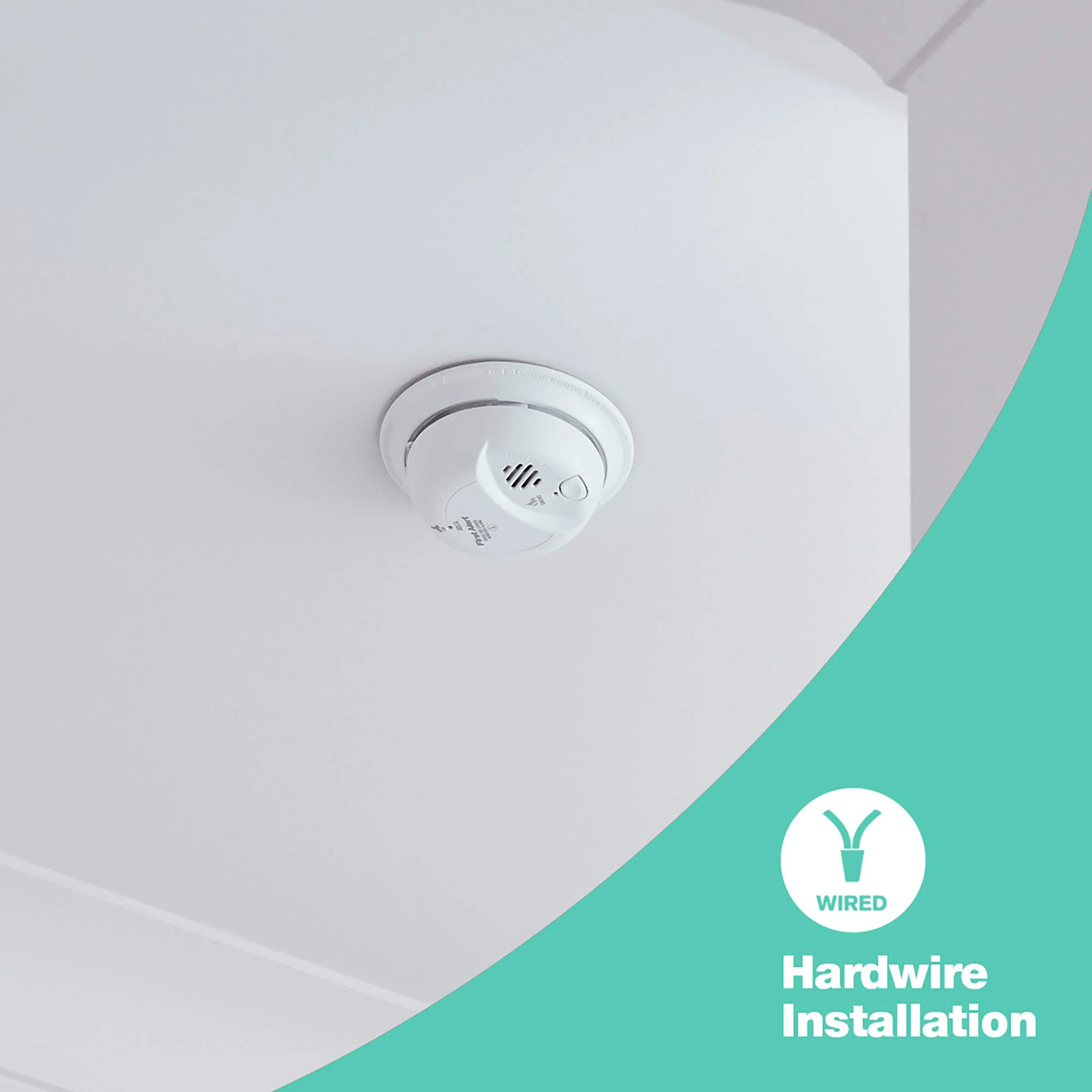 First Alert BRK SC9120B-6 Hardwired Smoke and Carbon Monoxide Detector (CO) with Battery Backup. 6-Pack , White - Image 6