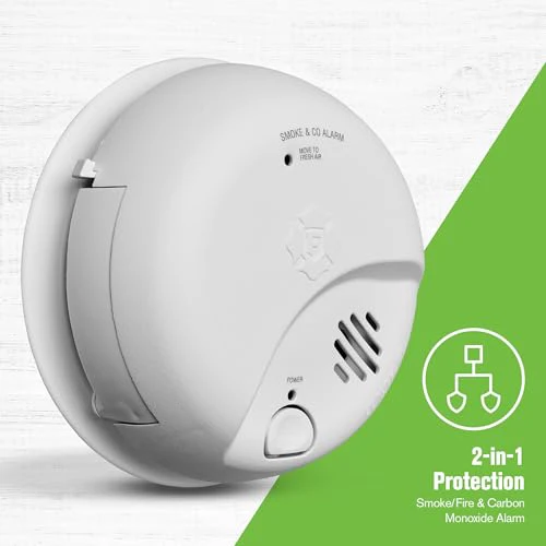 First Alert Combination Smoke & Carbon Monoxide Alarm, Battery Operated Detector with Test & Silence Button, SMICO100, 1-Pack - Image 6