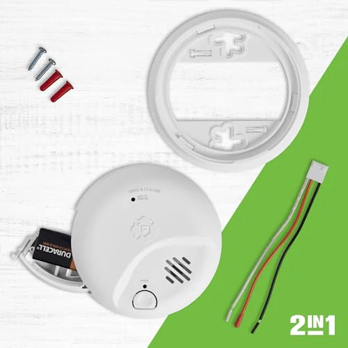 First Alert SMICO100-AC Interconnect Hardwire Combination Smoke & Carbon Monoxide Alarm with Battery Backup, 12-Pack - Image 5