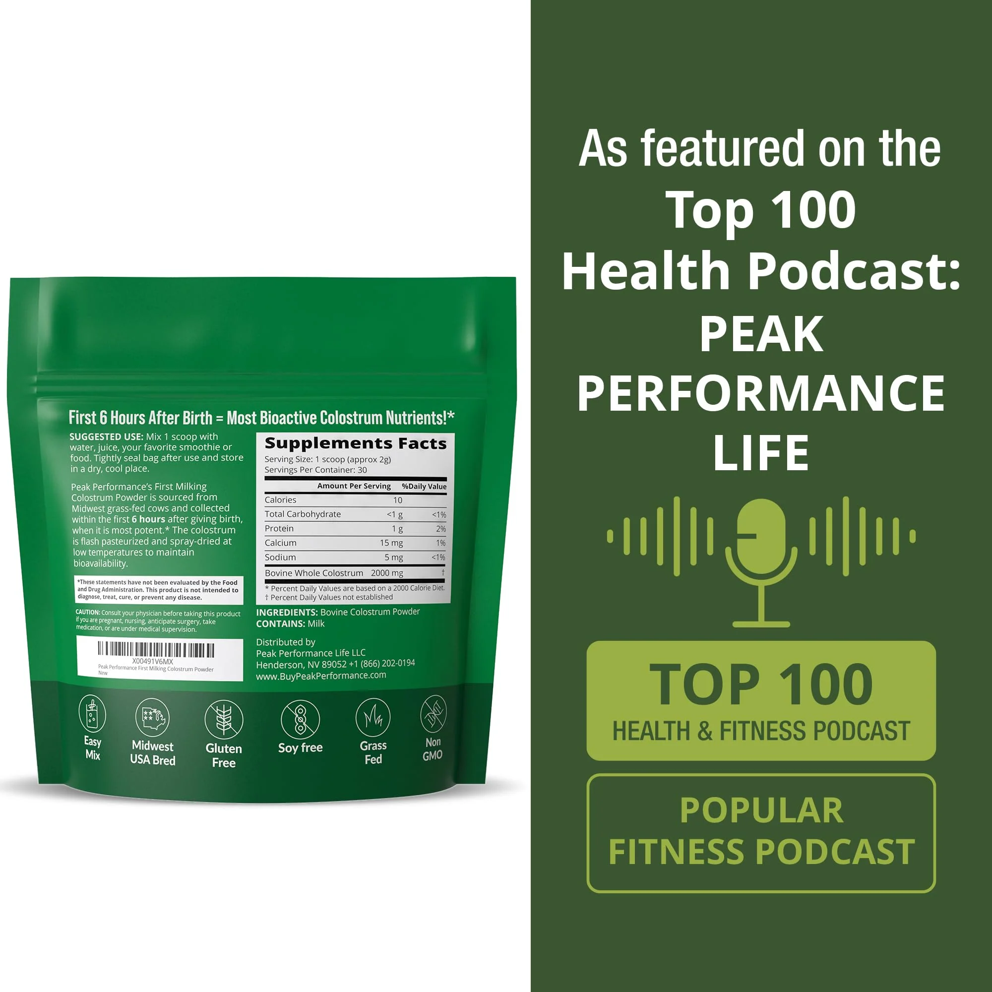 First Milking Colostrum Powder from Grass Fed USA Cows Milked Within 6 Hours of Giving Birth to Get The Most Bioactive Nutrients. High Immunoglobulin Bovine Colostrum Supplement for Humans - Image 3